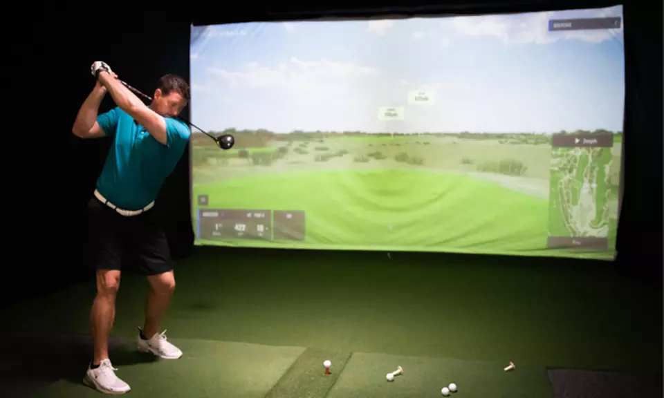 One or Two Hours of Golf on an Indoor Simulator at GolfCave (Up to 43% Off) - Primary Image