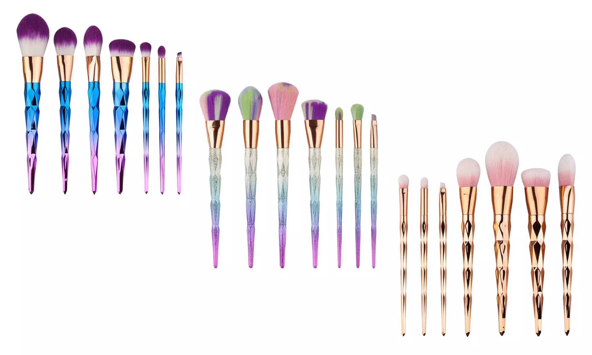 Seven-Piece Unicorn Makeup Brush Set - Primary Image
