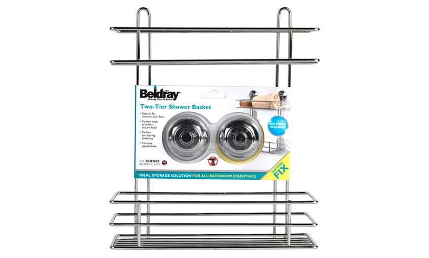 Image 6: Beldray Suction Shower Baskets