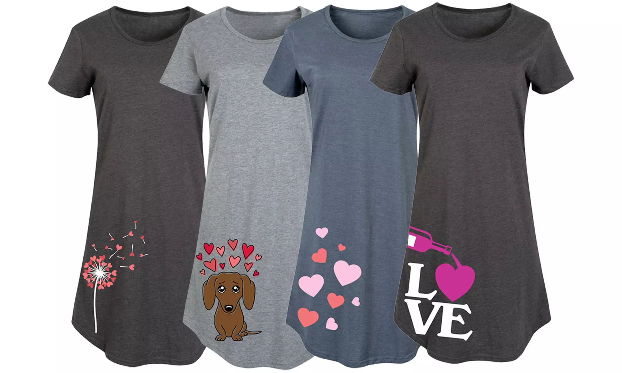 Instant Message: Kitschy Valentine's Day Women's Dress. Plus Sizes Available. - Primary Image