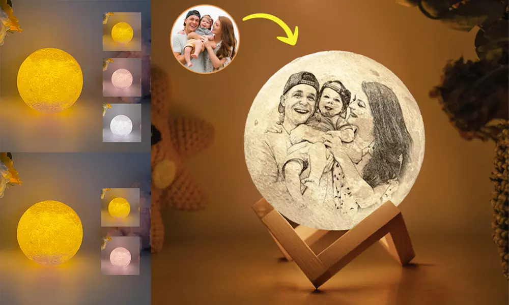 85% Off Personalized Moon Lamp from Justyling