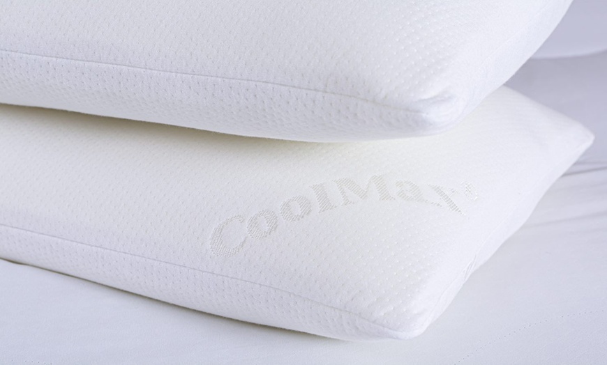 Image 4: One or Two Slumberdown Memory CoolMax Firm Support Pillows