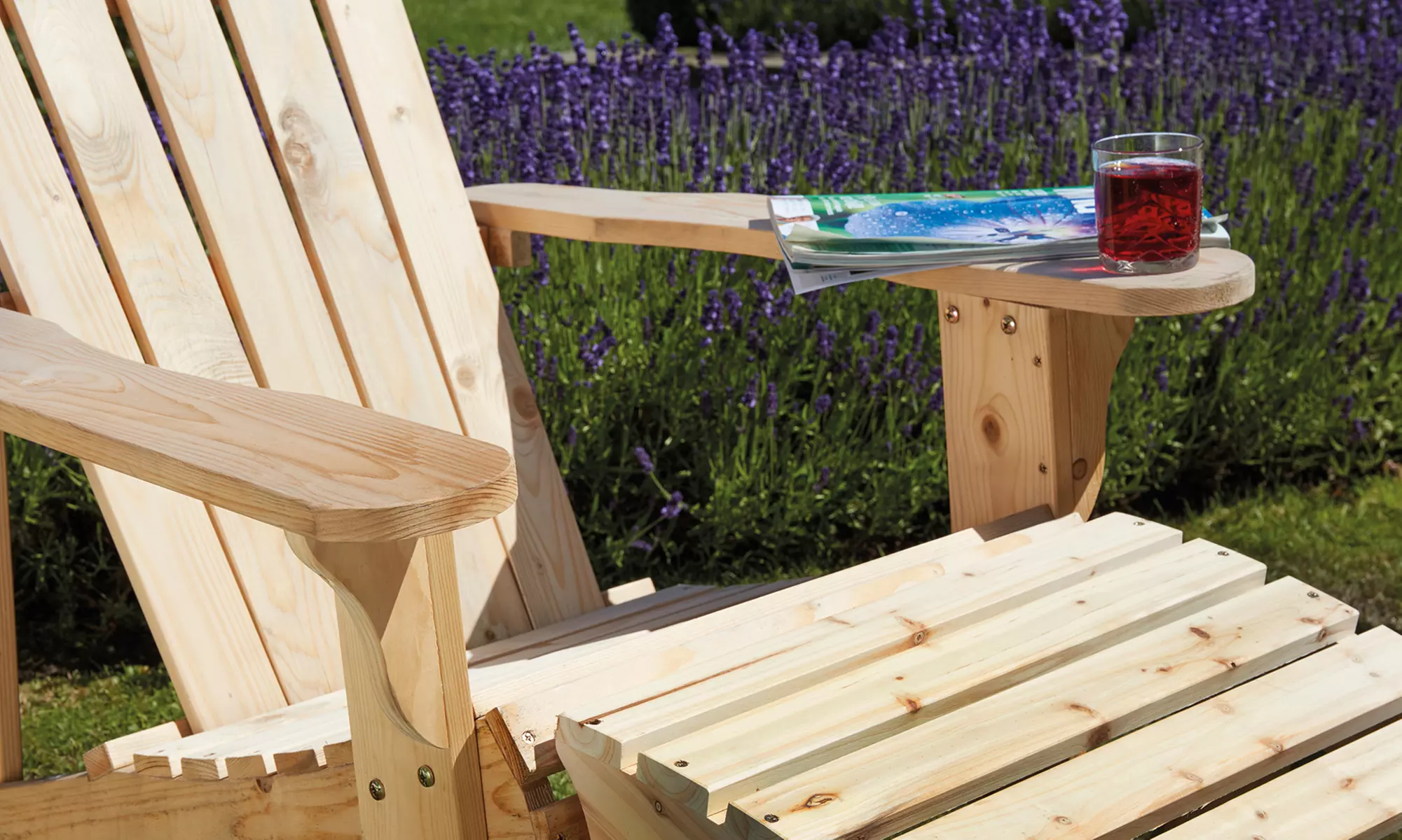 One or Two Wooden Adirondack Garden Chairs - Image 4
