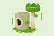 53Cm Tree - Hole Design Cat Tree Tower Playing House for Hide and Sleep - Image 6