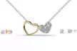Up to Two Heart-Shaped Pendant and Earrings Set Made with Crystals from Swarovski® - Image 3