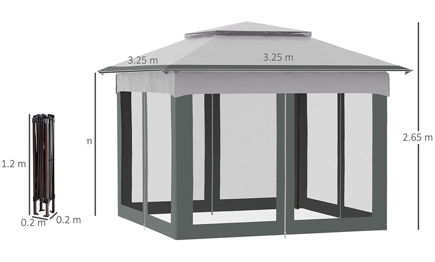 Image 6: Outsunny Pop-Up Gazebo