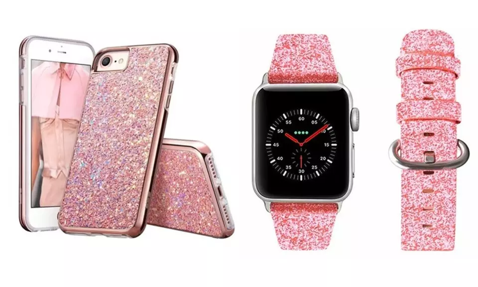 Waloo Bling Case and Band Combo for Apple iPhone and Watch - Second Medium