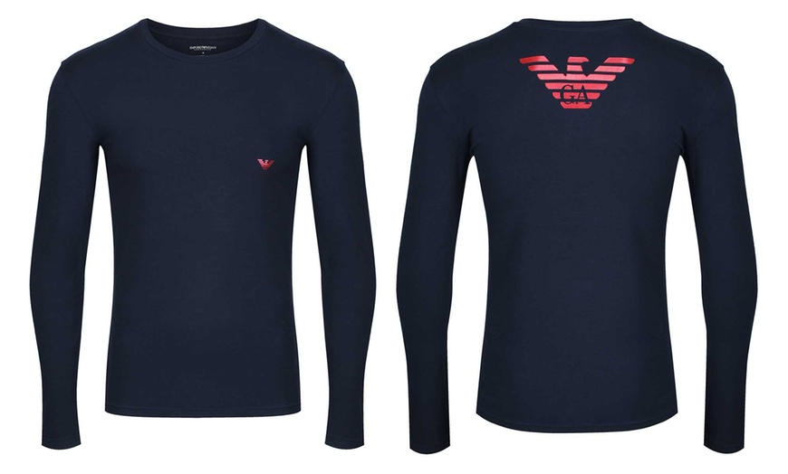 Image 2: Armani Long Sleeve T-Shirt