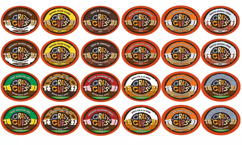 Crazy Cups Decaf Flavor Nation's Selection and Flavored Lovers Single-Serve Coffee Cups for Keurig Brewers (48-Count) - Primary Image