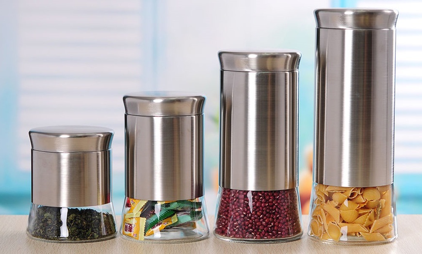 Home Basics Canisters (4-Piece) | Groupon Goods