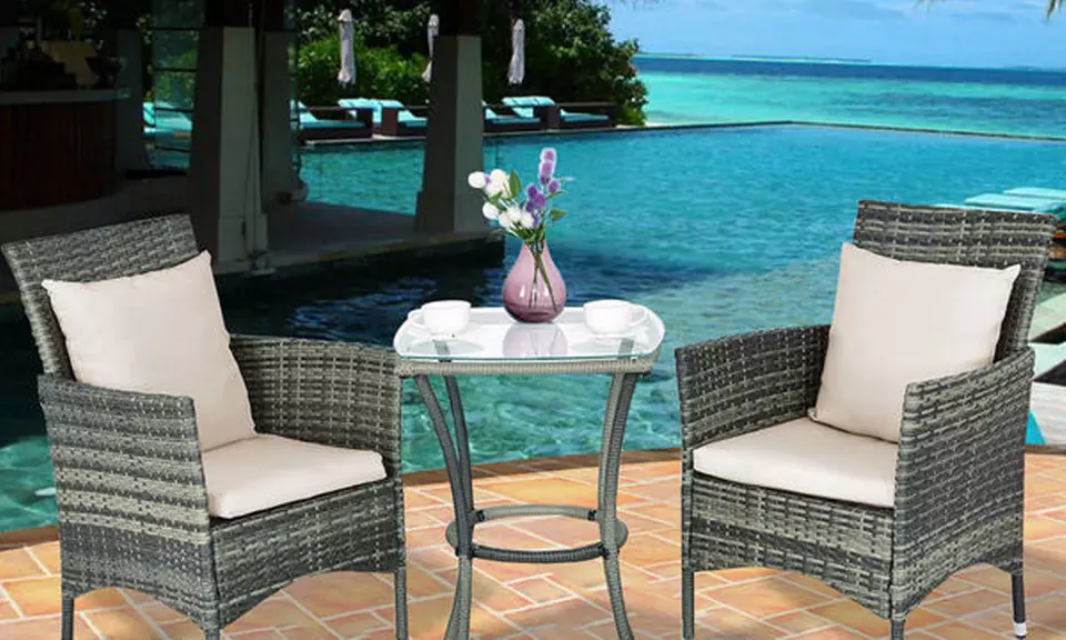 Costway Patio Rattan Furniture Set (3-Piece) - Primary Image