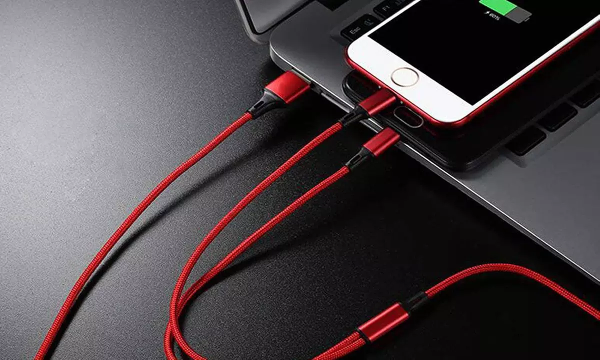 1x, 2x oder 3x 3-in-1 USB-Ladekabel