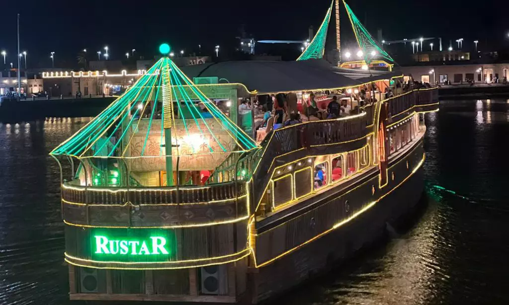Rustar Premium Dhow Cruise Dinner for One, Two or Four People