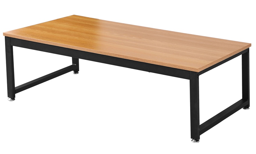 Image 7: Table basse Brooklyn, bois et métal, 90 ou 120 cm