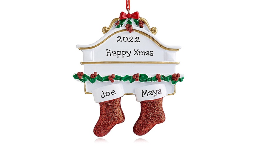 Image 3: Personalised Socks Family Christmas Tree Ornament