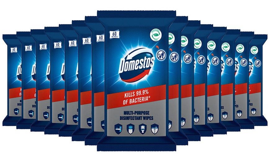 Image 6: Up to 15-Pack of Domestos Disinfectant Antibacterial Wipes