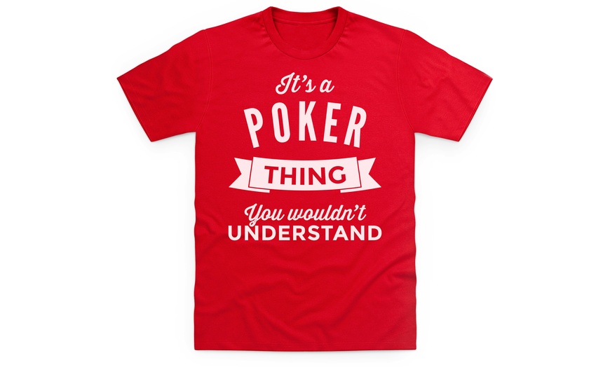 Image 11: Men's Poker-Themed T-Shirts