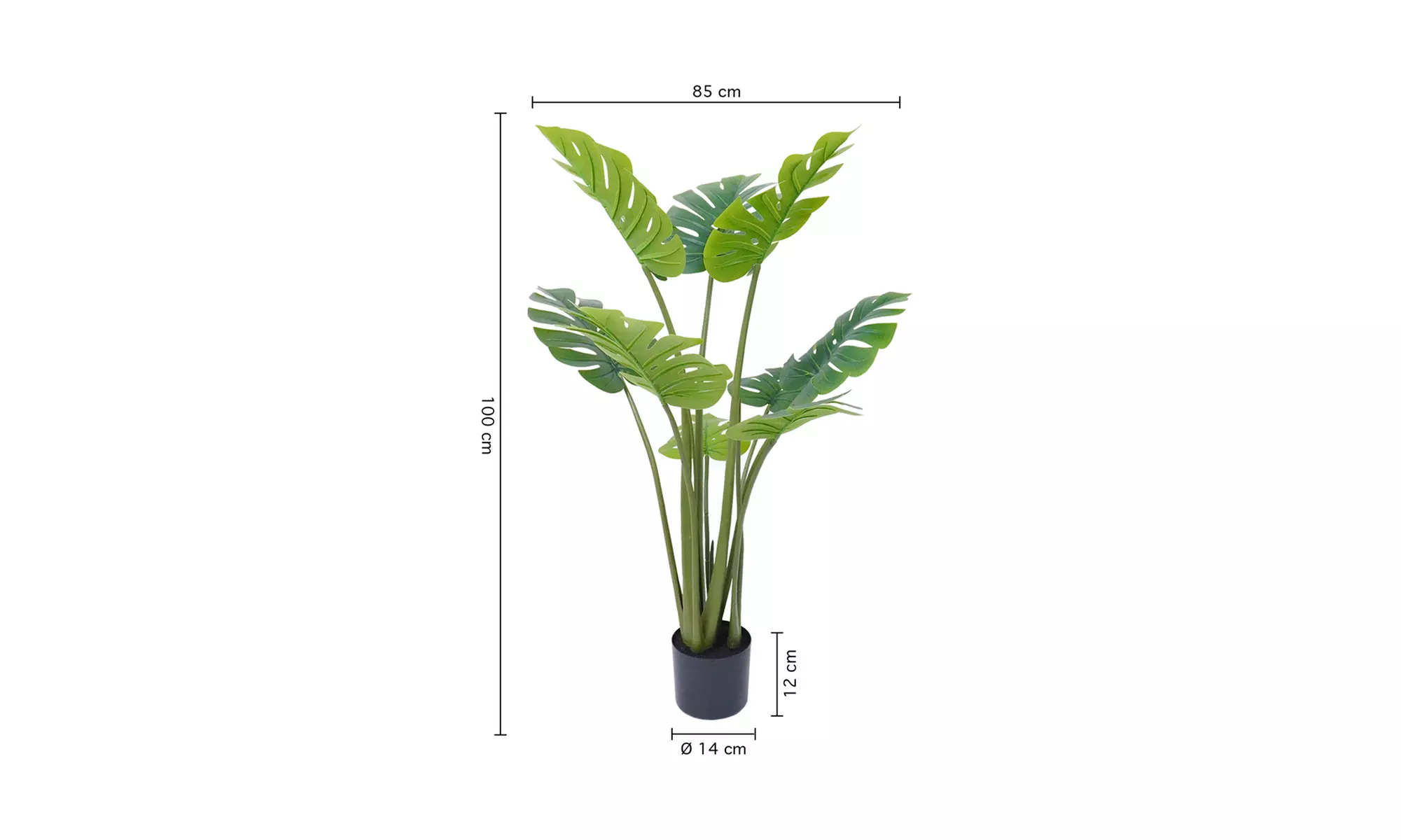 Collezione di piante finte da interno