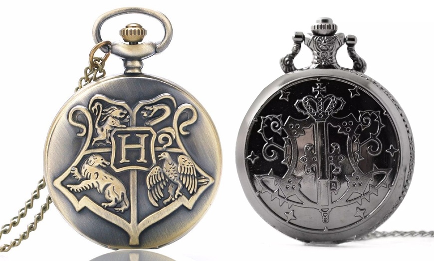 Image 1: Harry Potter Theme Pocket Watch