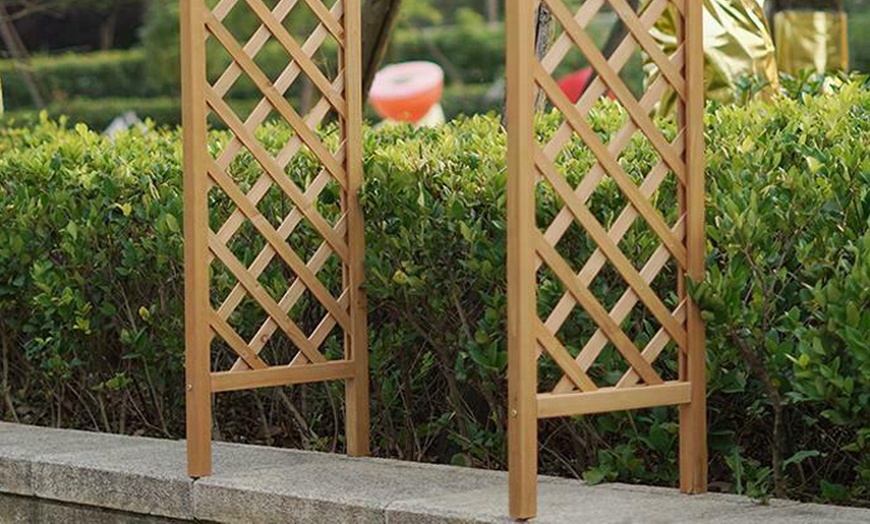 Image 3: Wooden Garden Archway