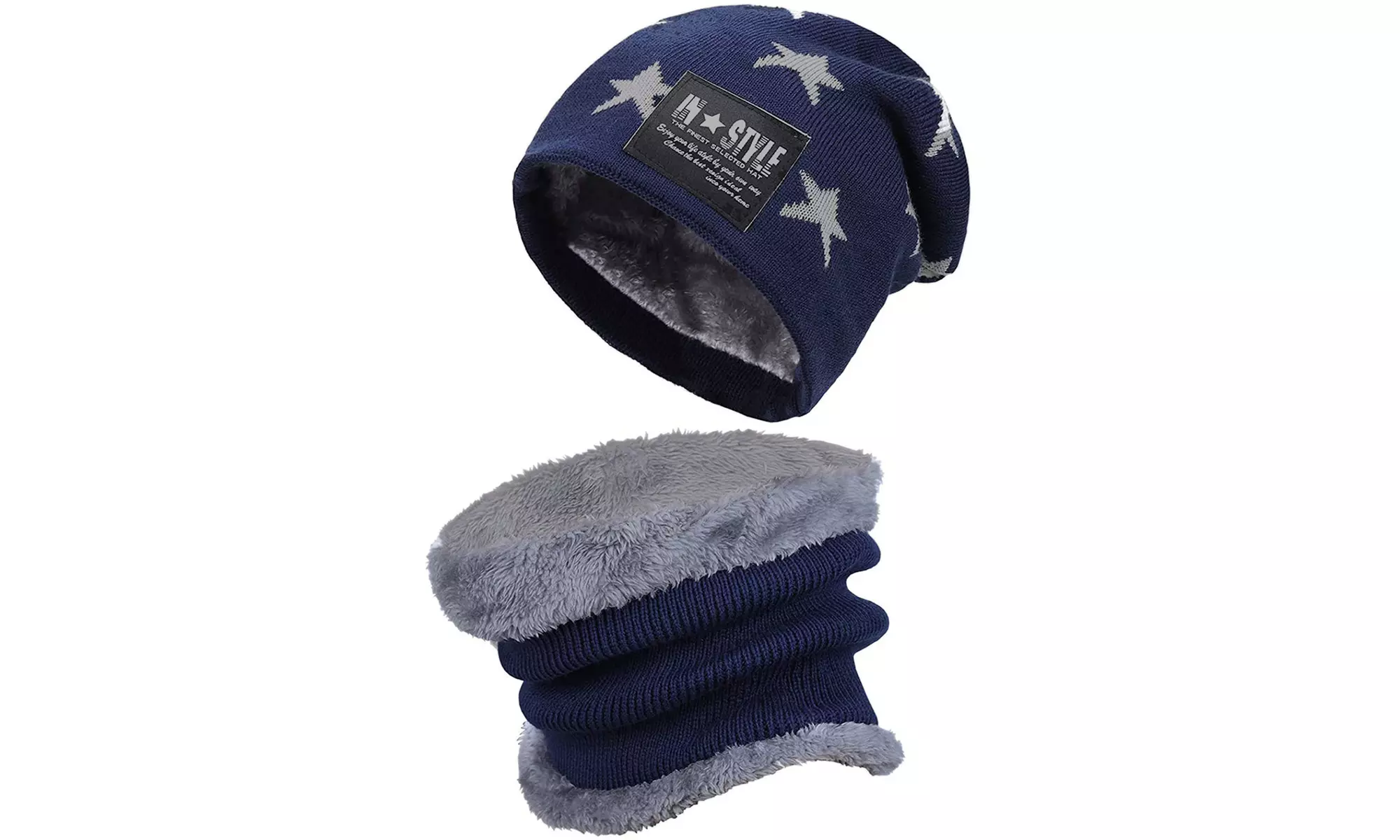 Muts voor kinderen, naar keuze met bijpassende sjaal