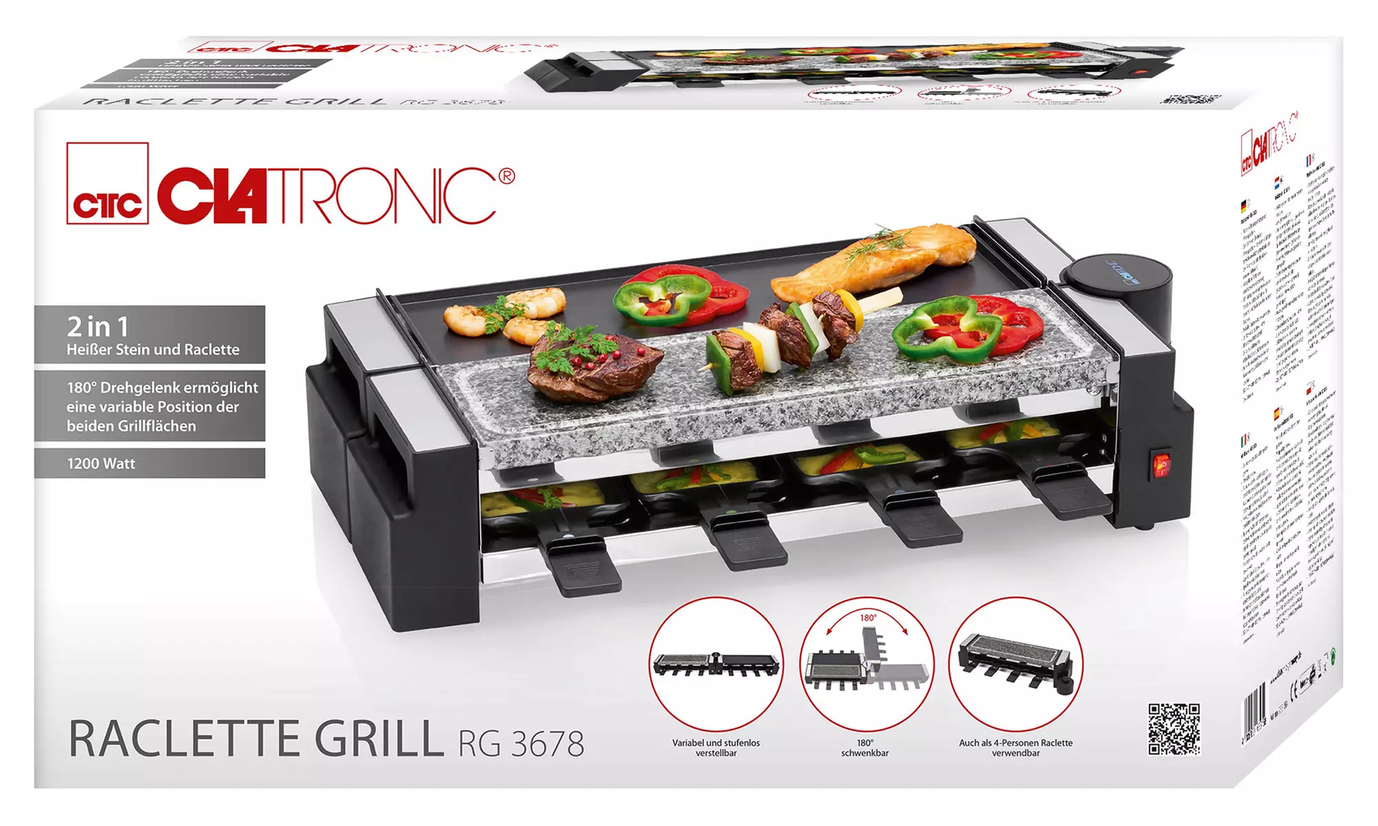 Clatronic 2-in-1 Raclette Grill - Second Medium