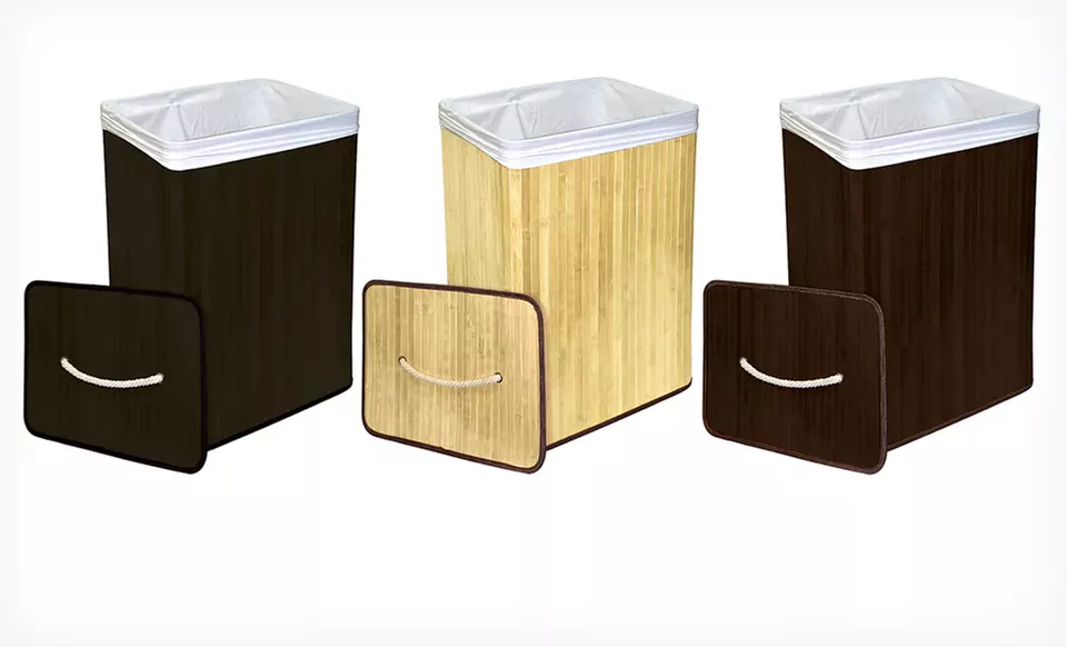 $24.99 for Bamboo Laundry Hamper ($39.99 List Price). Multiple Styles Available. Free Shipping and Returns. - Image 3