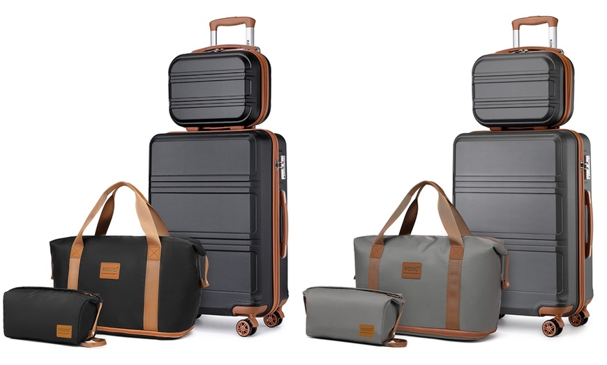 Image 1: 4 Piece Set of Travel Luggage: Designed for Effortless Travels