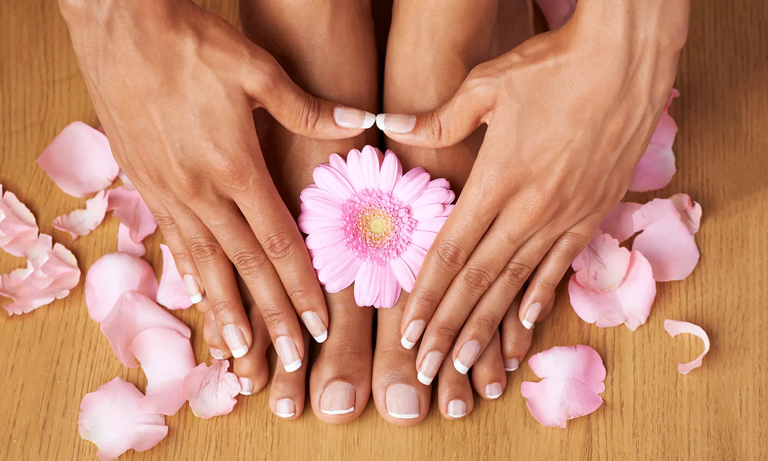 Manicure and Pedicure at Nailology Spa Up to 31% Off). Six Options Available.   - Primary Image