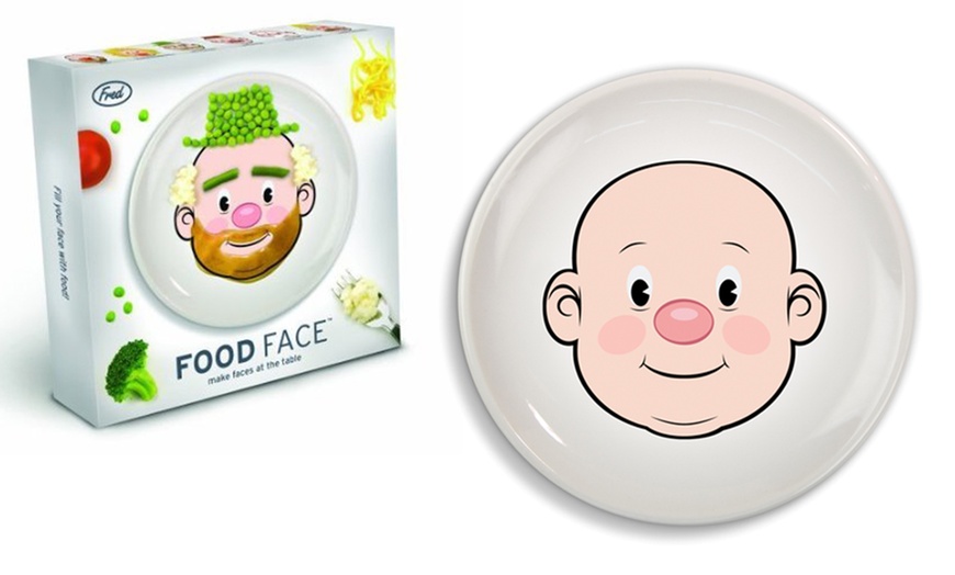 Image 3: Fred Food Face Dinner Plate