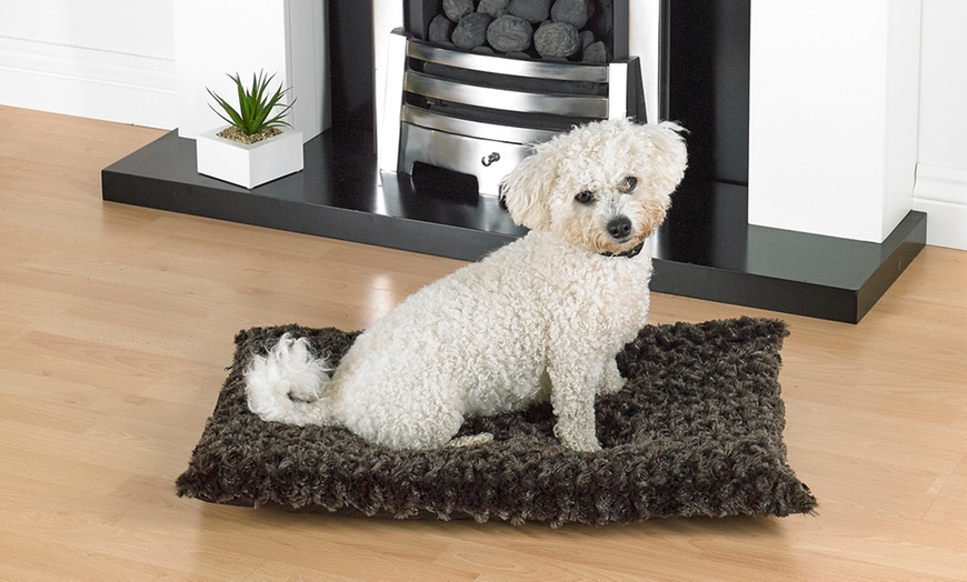 Image 8: Dog Bed with Zipped Cover