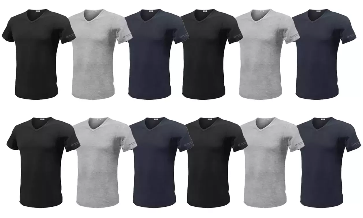 3, 6 o 12 maglie con scollo a V Sergio Tacchini