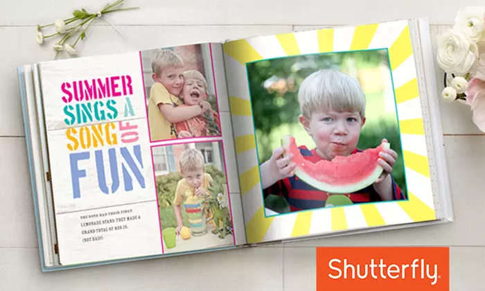 8x8, 8x11, or 10x10 Custom Photo Book from Shutterfly (Up to 67% Off ) - Primary Image