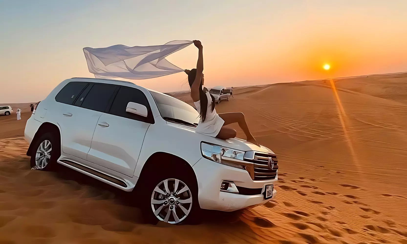 Abu Dhabi Desert Safari w/ Central/Home or Hotel Pickup, Dinner & More