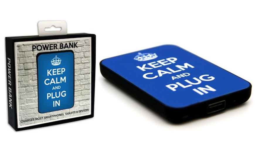 Image 4: Keep Calm Branded Power Bank