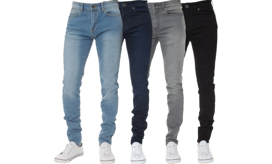 Image 1: ENZO Jeans Men's Skinny Trousers