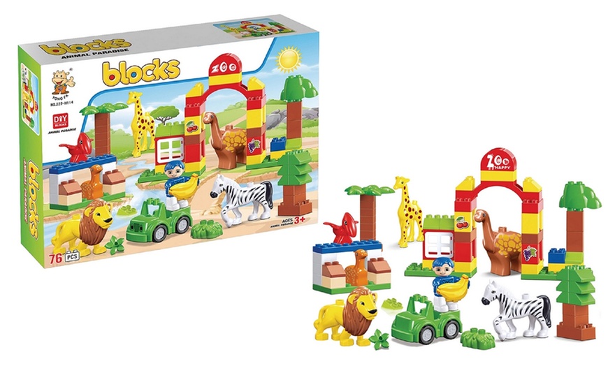 Image 2: Building Blocks Playset