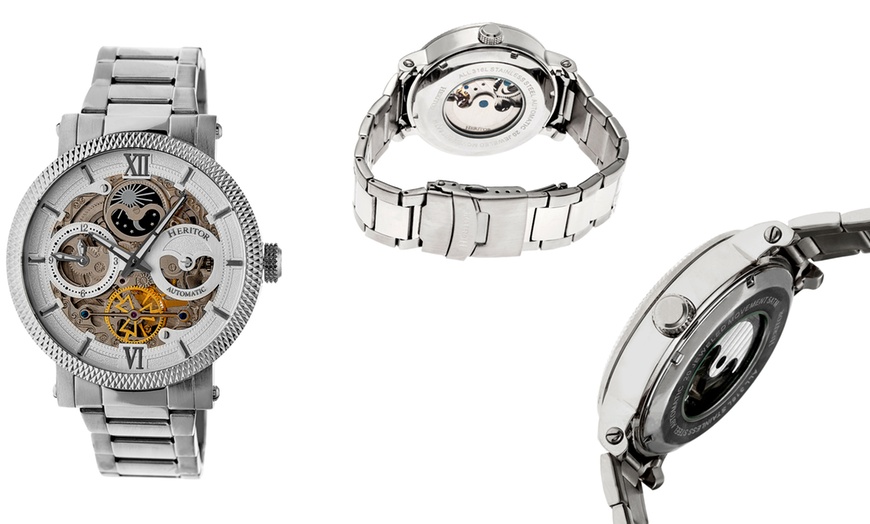 Image 2: Heritor Automatic Skeleton Watch