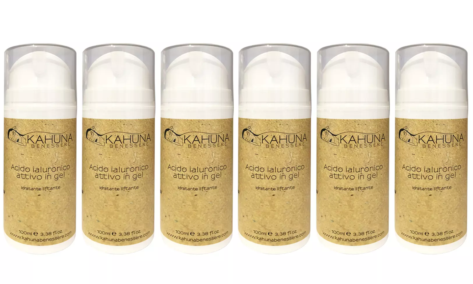3 ou 6 flacons d'acide hyaluronique actif 100 ml, marque Kahuna Benessere - Image 2