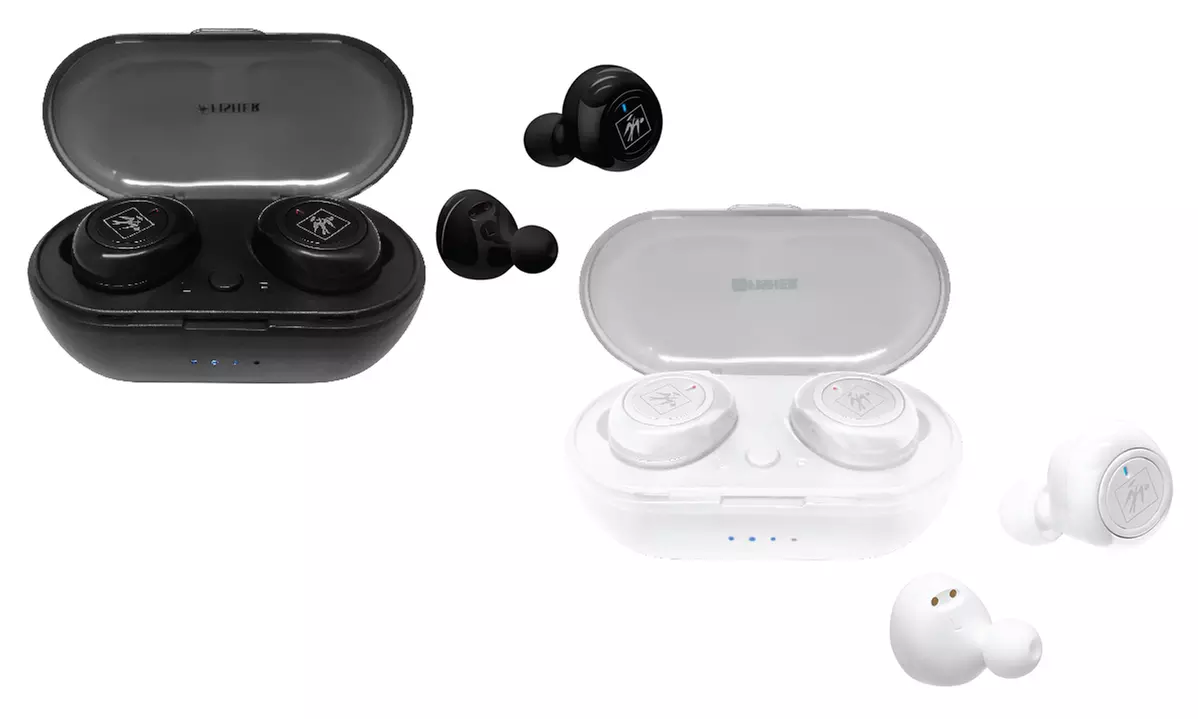 Fisher FTW210 True Wireless Bluetooth Earbuds with Mic and Charging Case - Primary Image
