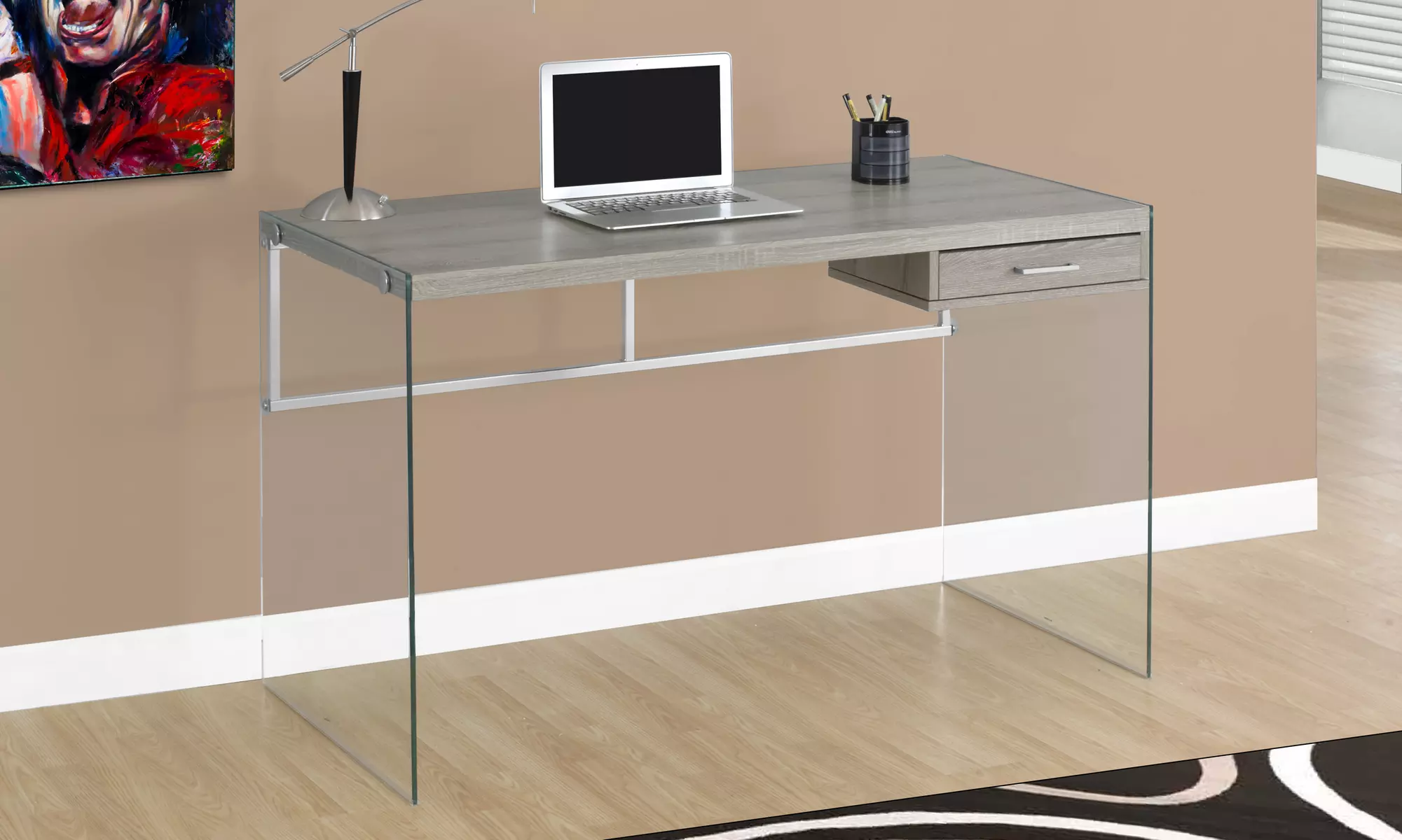 Sleek Modern Computer Desk - Primary Image