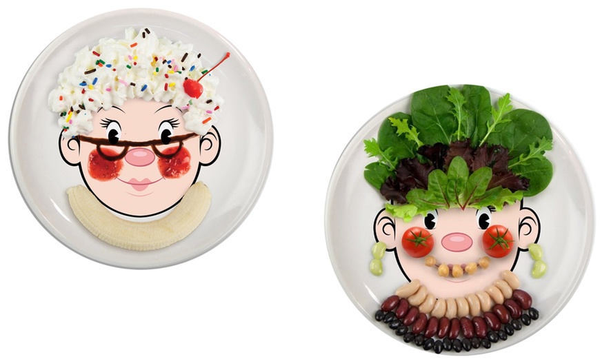 Image 5: Fred Food Face Dinner Plate