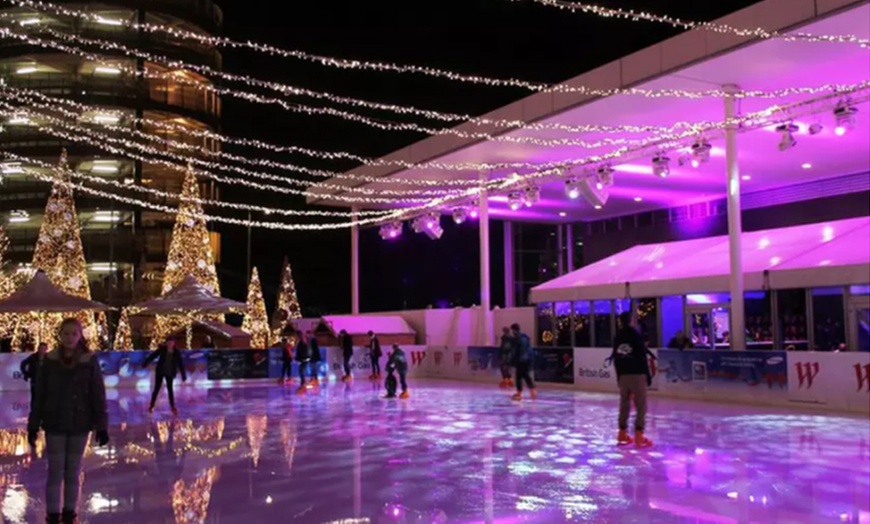 Image 1: Festive Wonderland Fun: Ice Skating Fun with Unlimited Ride Wristband