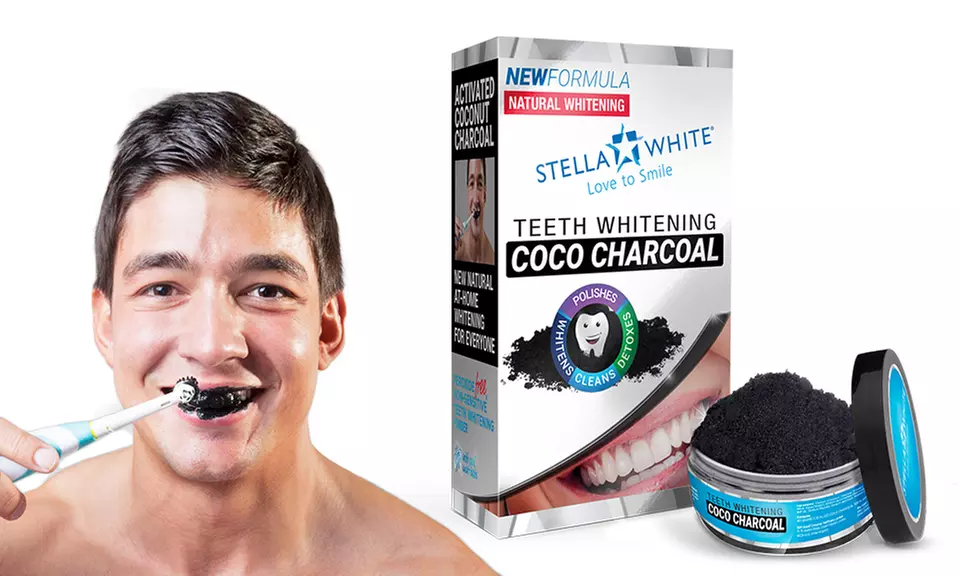 1x, 2x, 3x oder 4x Stella White Coco Charcoal Zahnaufhellungspuder 40g nach Wahl - Primary Image