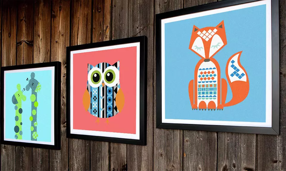 Personalized Kids' Art Framed Canvas Print from Graff.io - Second Medium