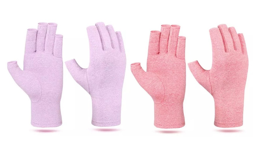 Image 16: Fingerlose Kompressions-Handschuhe