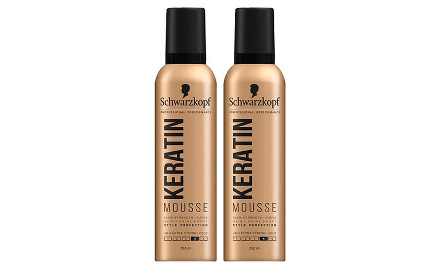 Image 2: Up to Three Schwarzkopf Keratin Mousse 250ml