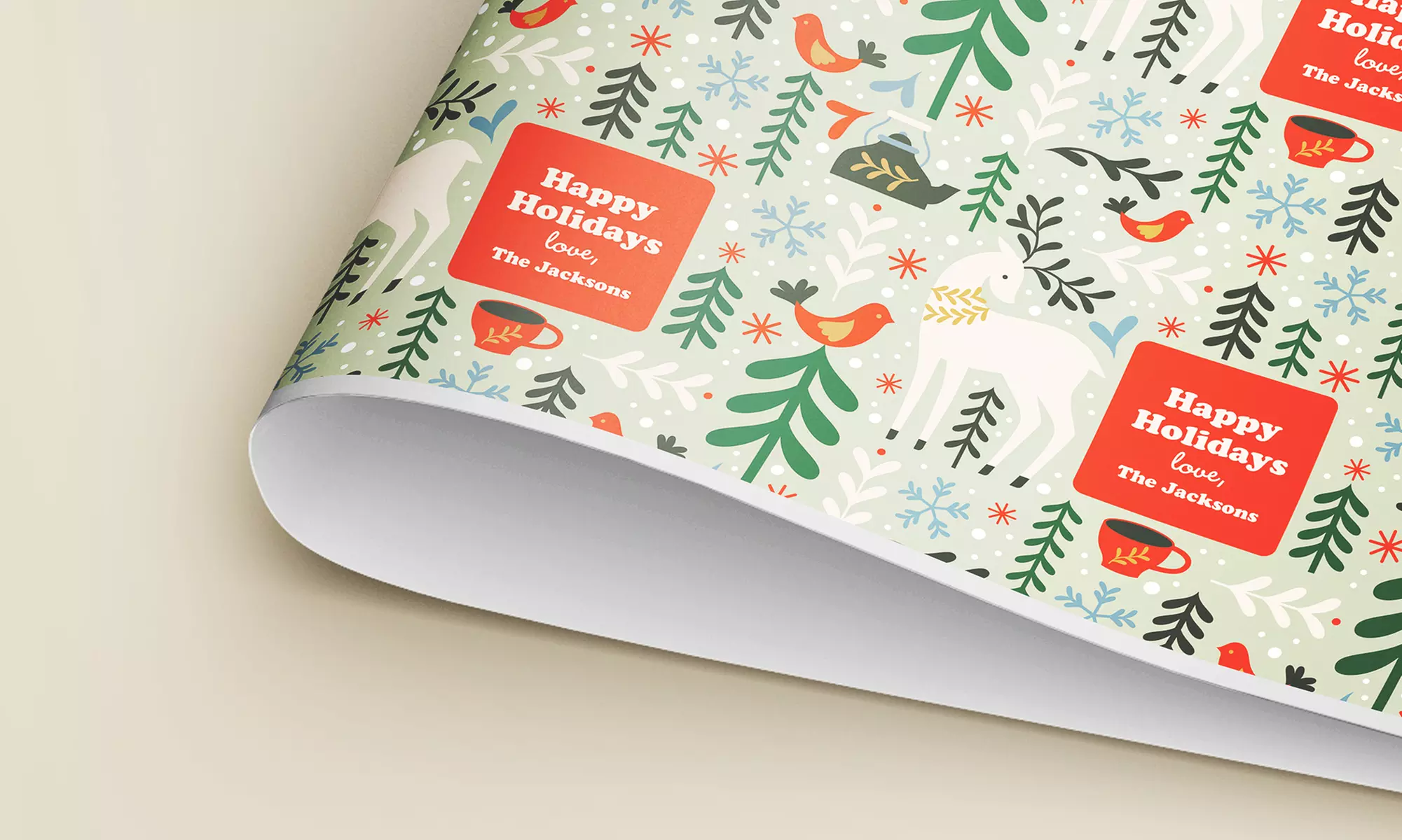 Custom Wrapping Paper from Staples (Up to 60% Off). Available for Next Day In-Store Pickup!