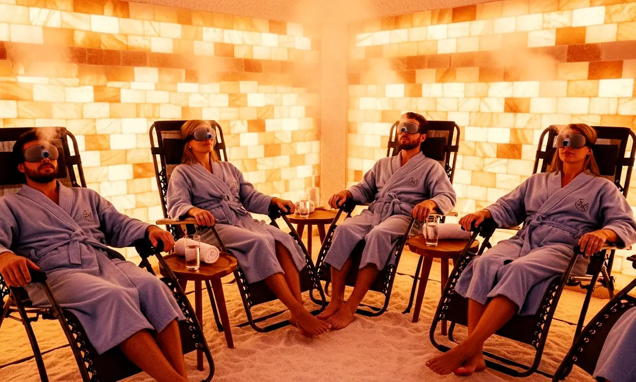 1, 2, 3, or 4 Sessions of 30 Min Infrared Sauna, Salt Room, or Combo