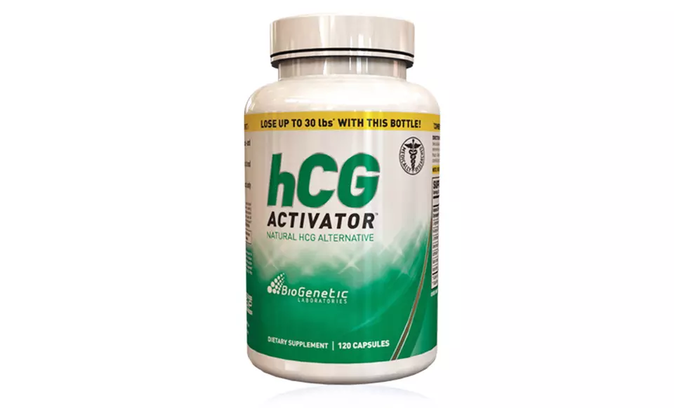 120-Capsule Bottle of Biogenetic Laboratories HCG Activator Supplements - Primary Image